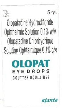 Olopat Eyedrops (label) Device mark 1635577 Trademark