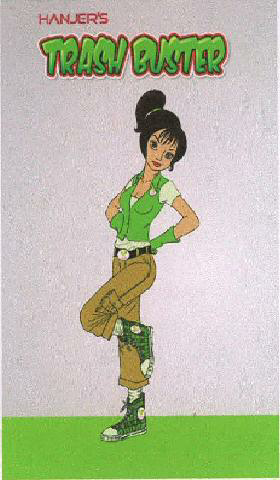 Hanjer's Trash Buster (device Of Girl) Device mark 2311253 Trademark