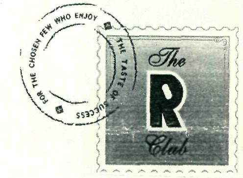 The R Club With Label Device mark 1498007 Trademark
