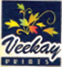 Veekay P R I N T S ( Device Of Flovers With Label) Device mark 1444971 Trademark