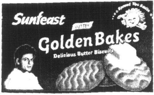 Sunfeast Golden Bakes (device Of Man,biscuit) Device mark 1376439 Trademark