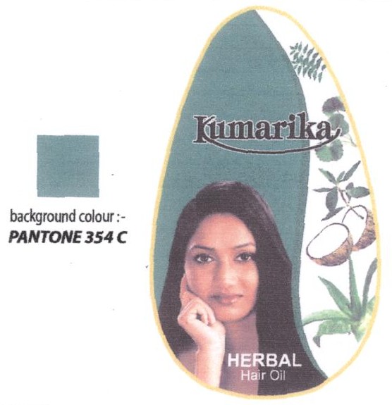 Kumarika Herbal Hair Oil With Label Device mark 1407565 Trademark