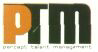 Ptm Percept Talent Management (monogram) Device mark 1562910 Trademark