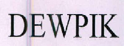Dewpik Device mark 2298971 Trademark