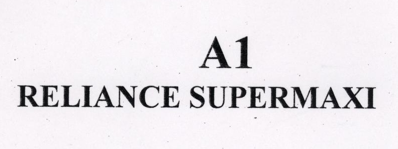 A1 Reliance Supermaxi Device mark 1450816 Trademark