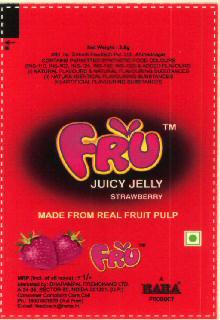 Fru Juicy Jelly Strawberry Device mark 2973787 Trademark