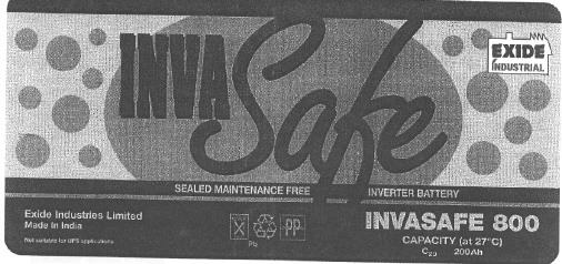Exide Invasafe 800 Device mark 2236996 Trademark