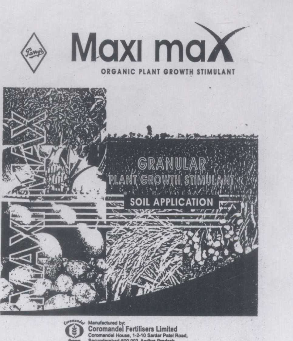 Maxi Max ( Label) Device mark 1300469 Trademark