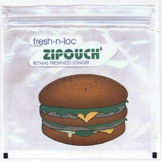 Zipouch With Device Of Burger Device mark 1464001 Trademark