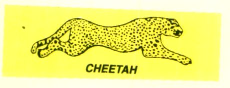 Cheetah (label) Device mark 1178733 Trademark
