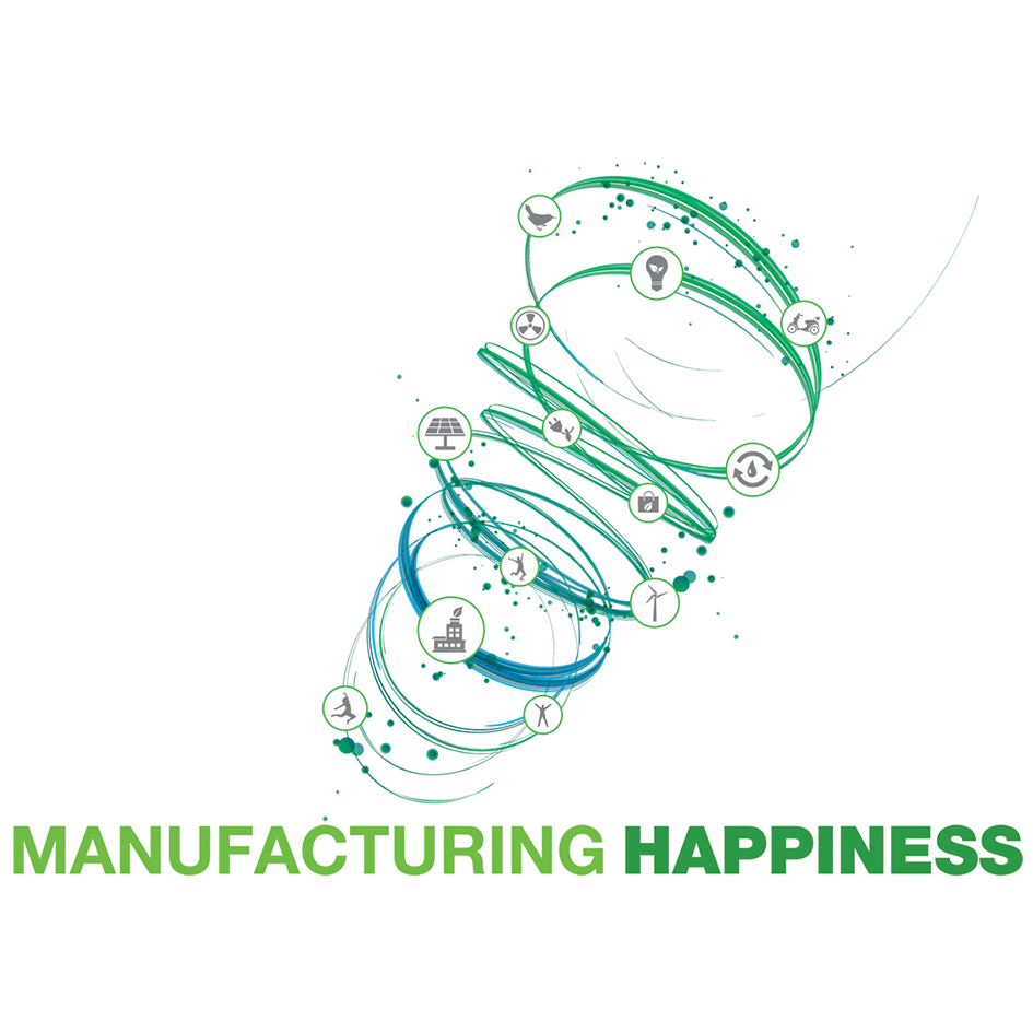 Manufacturing Happiness ( Composite Logo) Device mark 2829480 Trademark