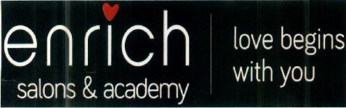 Enrich Salons & Academy Love Begins With You Device mark 2925246 Trademark