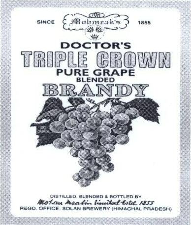 Doctor's Triple Crown With Label Device mark 1482638 Trademark