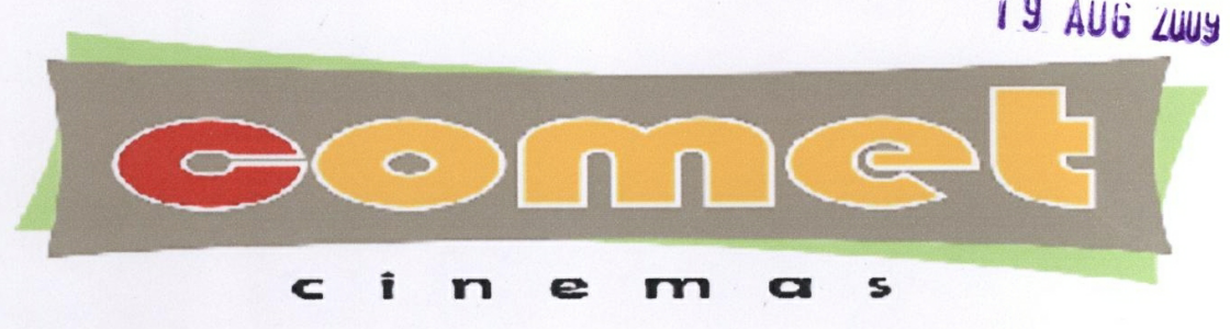 Comet Cinemas Device mark 1852402 Trademark