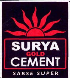 Surya Gold Cement (device Of Sun) Device mark 2576956 Trademark