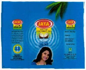 Jaya, Device Of Half Coconuts, Lady Spreading Hair Device mark 2837064 Trademark