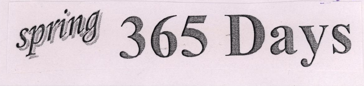 Spring 365 Days Device mark 1598432 Trademark