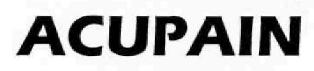 Acupain Device mark 2289783 Trademark