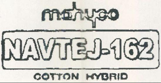 Mahyco Navtej-162 (lable) Device mark 928296 Trademark