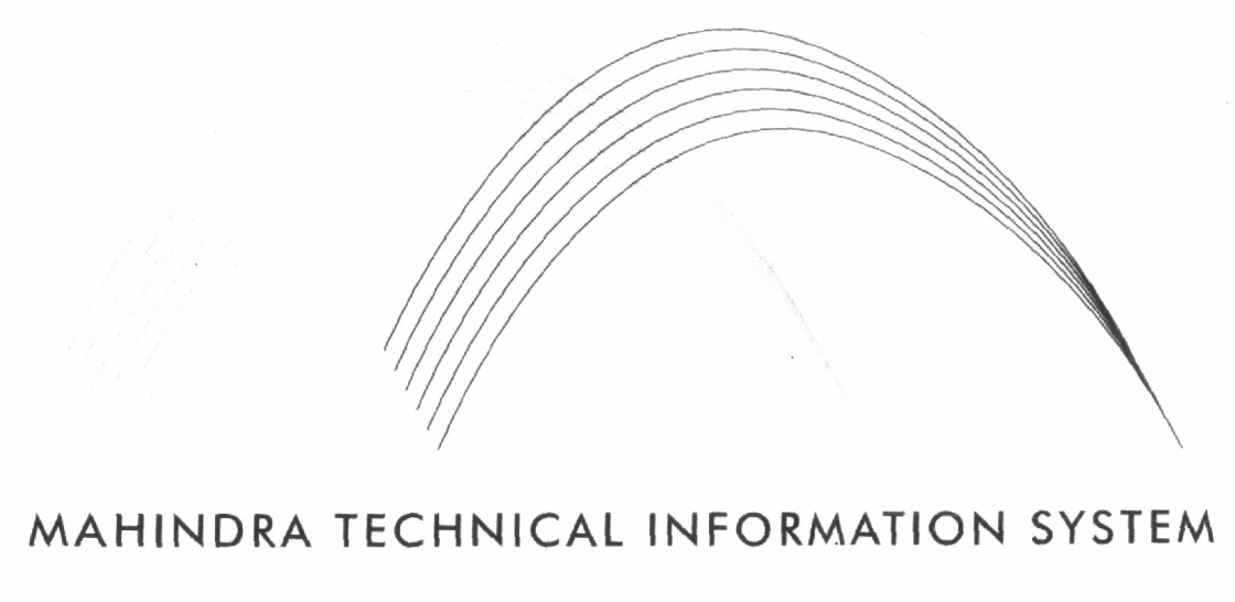 Mahindra Technical Information System (label) Device mark 1413133 Trademark