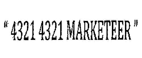 4321 4321 Marketeer (logo) Device mark 2108807 Trademark