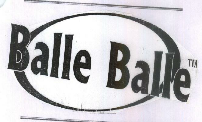 Balle Balle(label) Device mark 1561703 Trademark