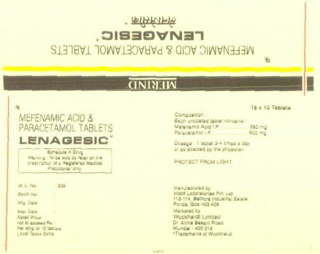 Lenagesic Device mark 1045882 Trademark