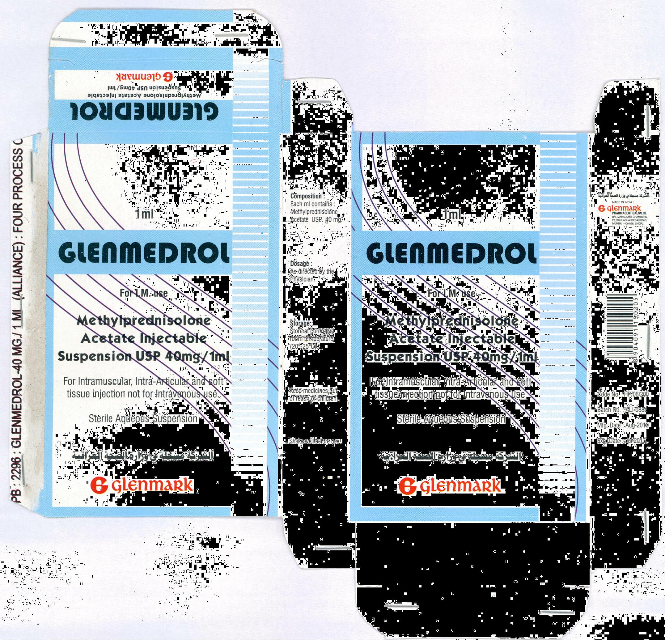 Glenmedrol 40 Mg Inj. 1 Ml Device mark 2077926 Trademark