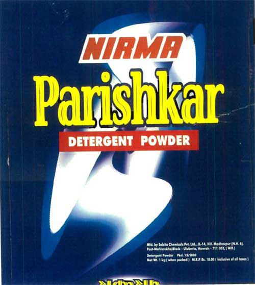 Nirma Parishkar Detergent Powder (label) Device mark 982828 Trademark