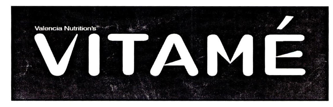 Valencia Nutrition's Vitame Device mark 2660921 Trademark