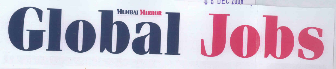 Mumbai Mirror Global Jobs (label) Device mark 1761078 Trademark