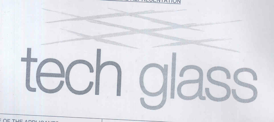 Tech Glass (label) Device mark 1746287 Trademark