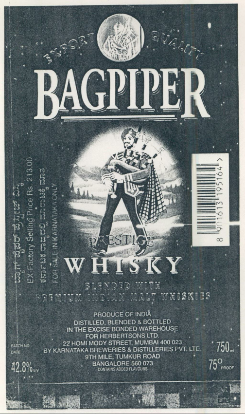 Bagpiper Device mark 1170320 Trademark