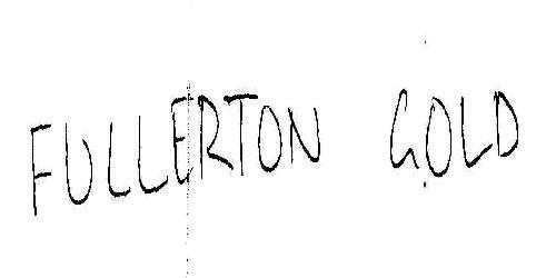 Fullerton Gold Device mark 1808402 Trademark