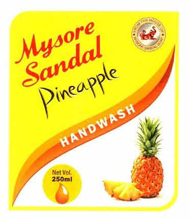 Mysore Sandal Pineapple Hand Wash Device mark 2884417 Trademark