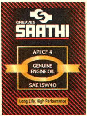 Greaves Saathi Api Cf 4 Genuine Engine Oil Sae 15w4o Device mark 2863177 Trademark