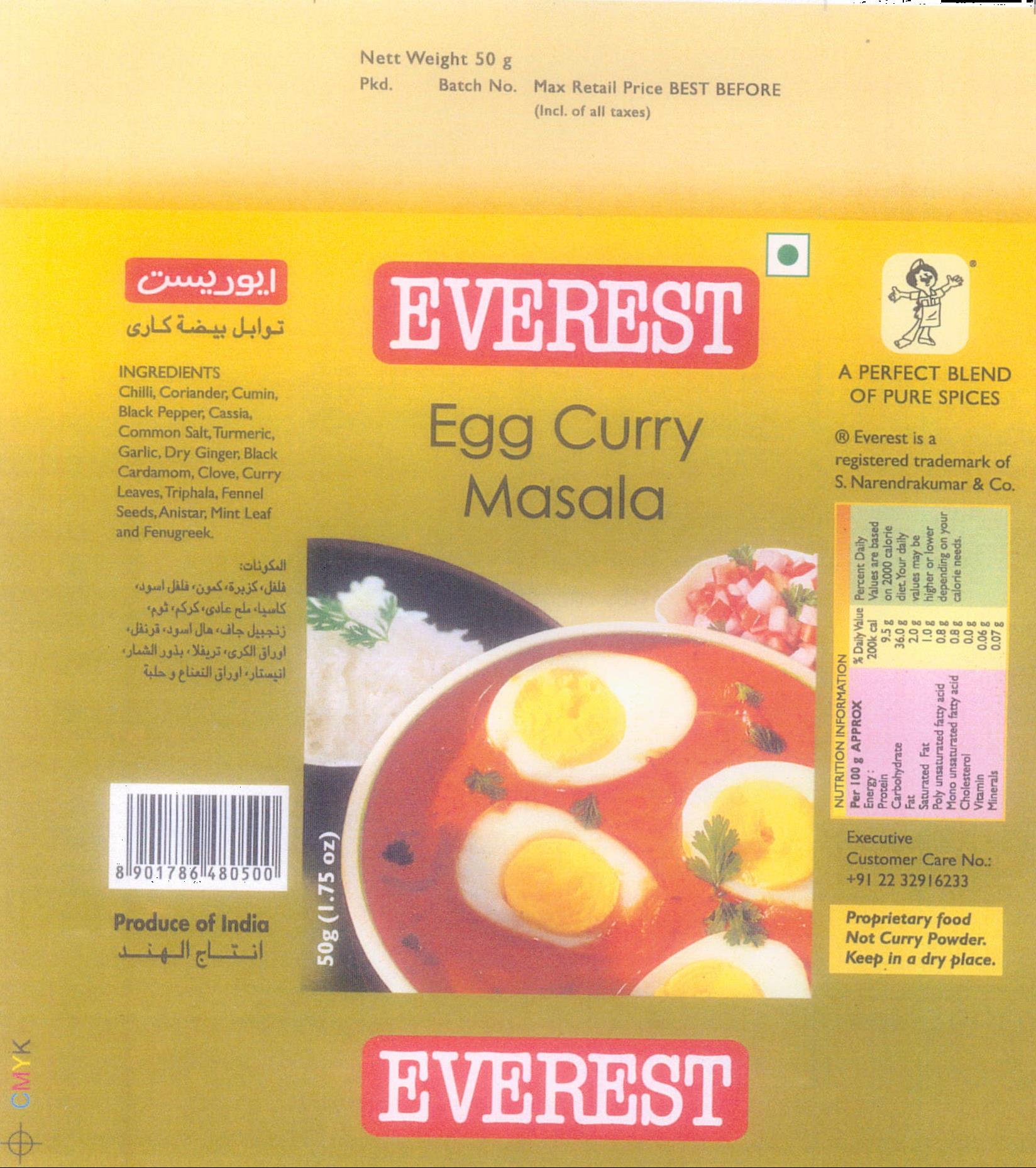 Everest Egg Curry Masala Device mark 2074892 Trademark
