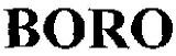 Boro Device mark 1861918 Trademark