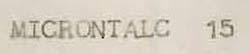 Microntalc 15 Device mark 707207 Trademark