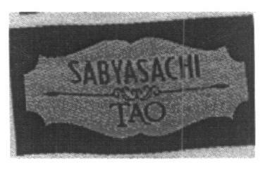 Sabyasachi Tao (label) Device mark 1609263 Trademark