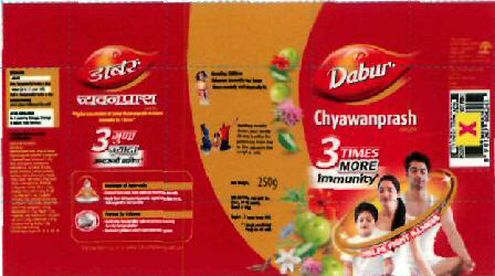 Dabur Chyawanprash (label) Device mark 2505523 Trademark