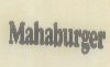 Mahaburger (lable) Device mark 342853 Trademark