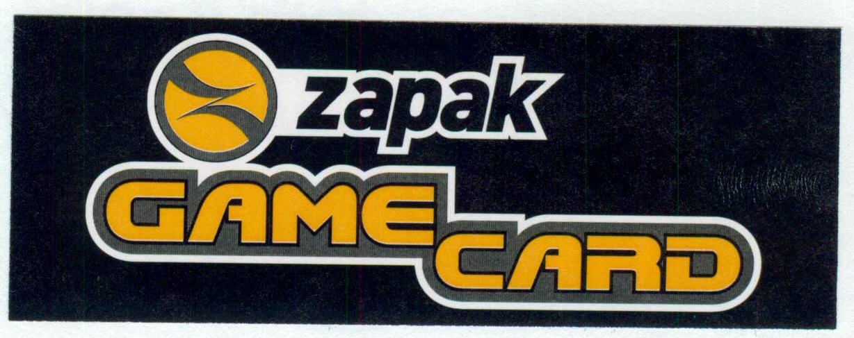 Zapak Game Card (logo) Device mark 1584655 Trademark