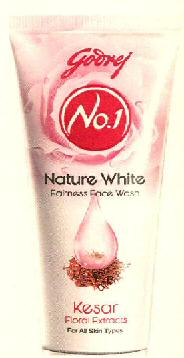 Godrej No.1 Nature White Fairness Face Wash Kesar Floral Extracts For All Skin Types Device mark 2845460 Trademark