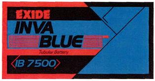 Exide Inva Blue Ib 7500(label) Device mark 2564062 Trademark
