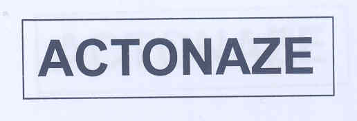 Actonaze (label) Device mark 1758664 Trademark