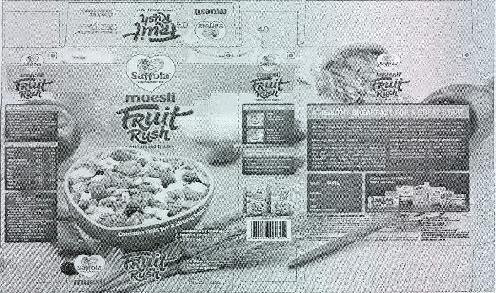 Saffola Muesli Fruit Rush Device mark 2328248 Trademark
