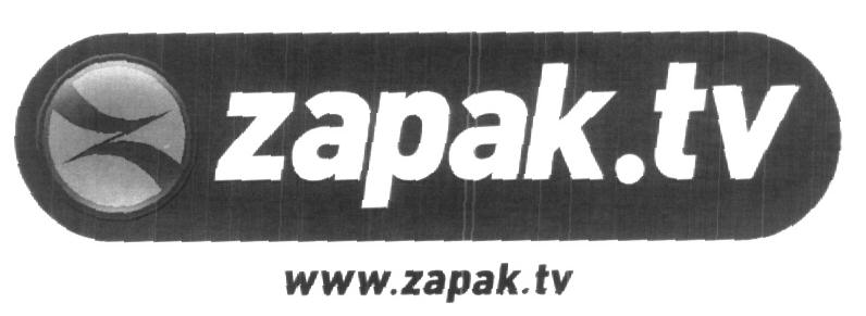 Zapak. Tv (label) Device mark 1598007 Trademark