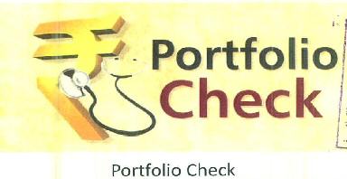 Portfolio Check (symbol Of Rupee) Device mark 2802968 Trademark