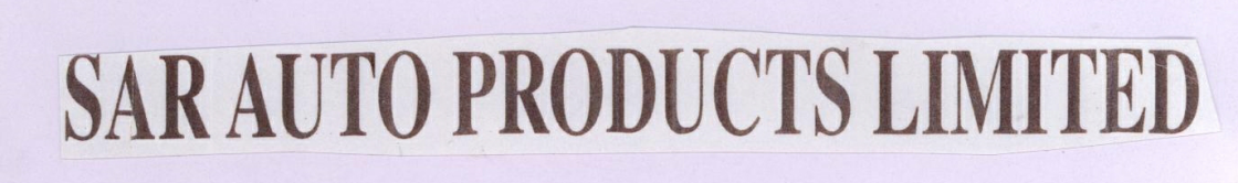 Sar Auto Products Limited (label) Device mark 1787592 Trademark